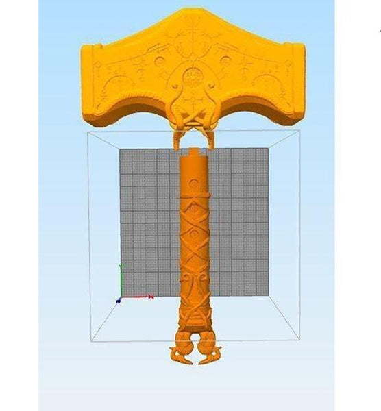Thor God of War Mjolnir 3D Model Ready to Print