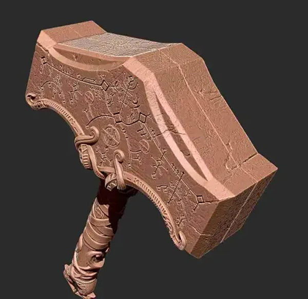 Thor God of War Mjolnir 3D Model Ready to Print