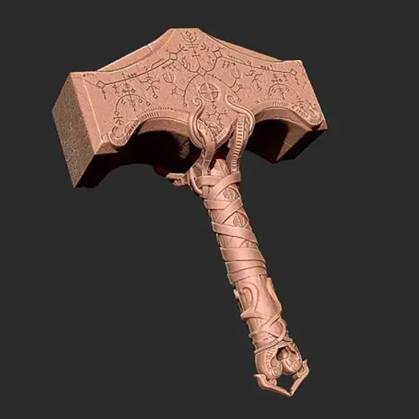 Thor God of War Mjolnir 3D Model Ready to Print