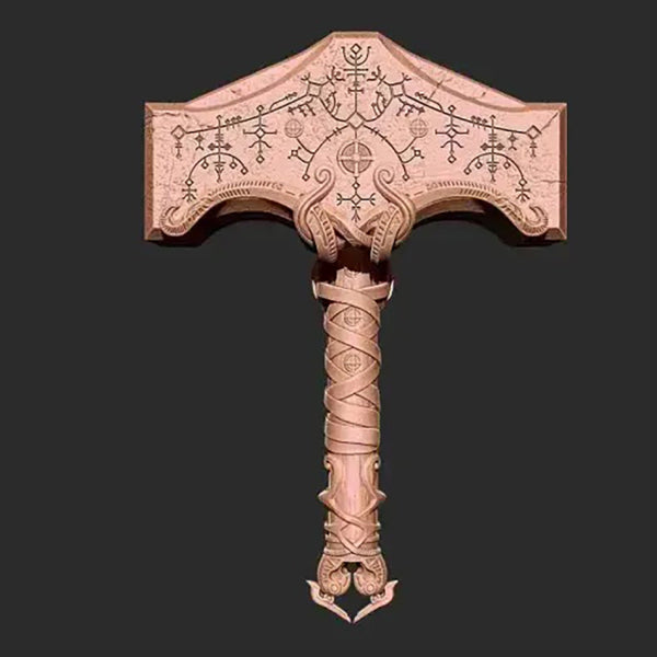 Thor God of War Mjolnir 3D Model Ready to Print