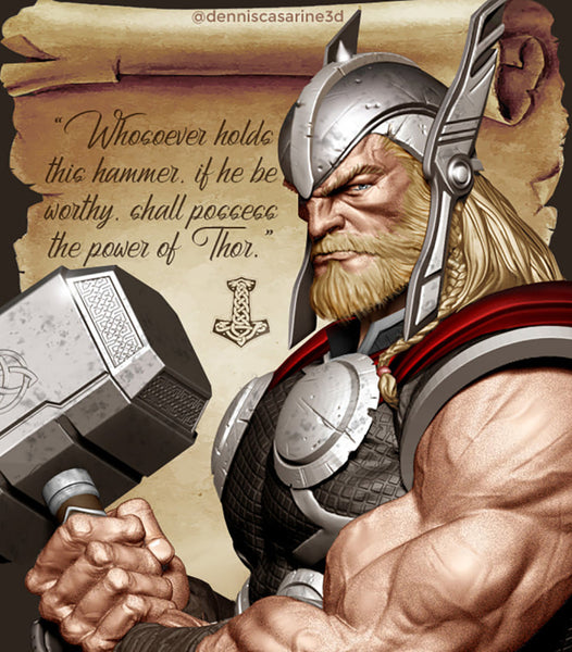 Thor Marvel Statues 3D Model Ready to Print