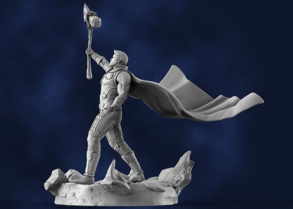 Thor with Stormbreaker 3D Model Ready to Print