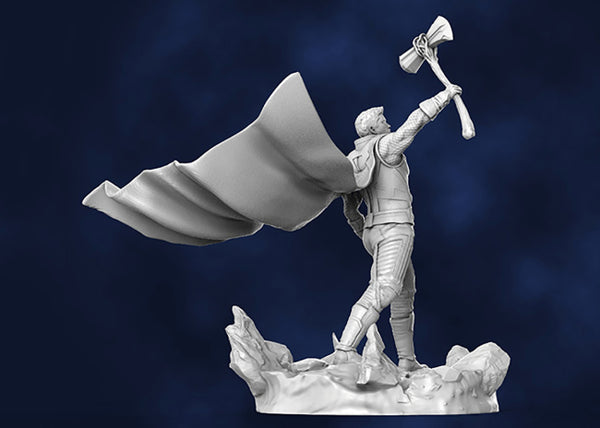 Thor with Stormbreaker 3D Model Ready to Print