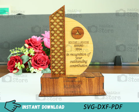 Trophy Award MDF 3mm Laser Cut Files
