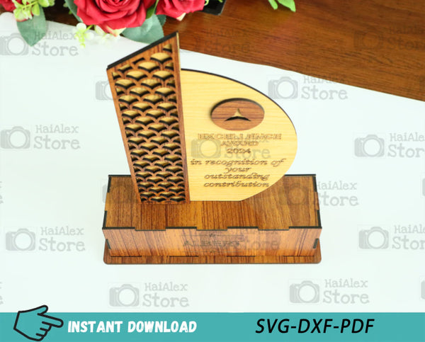 Trophy Award MDF 3mm Laser Cut Files