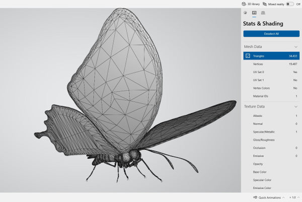 Ulysses Butterfly 3D Model Ready to Print