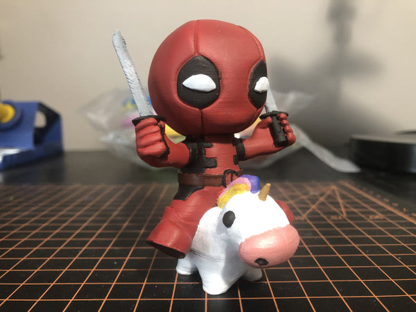 Unicorn Deadpool 3D Model Ready to Print STL