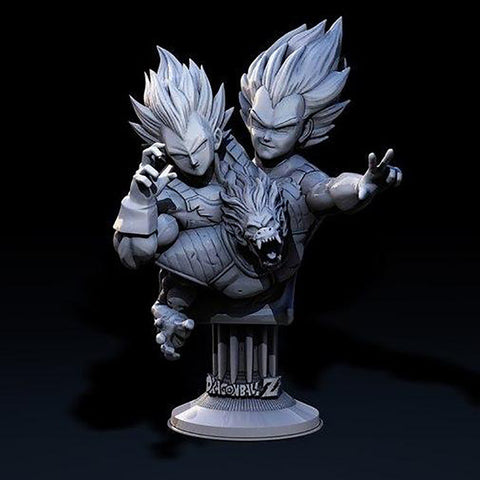 Vegeta Bust - Dragon Ball Z 3D Model Ready to Print