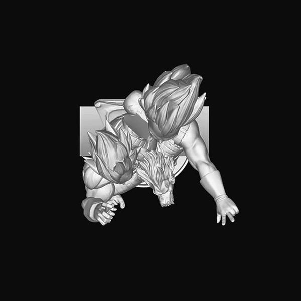 Vegeta Bust - Dragon Ball Z 3D Model Ready to Print
