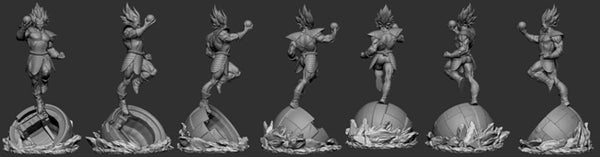 Vegeta Dragon Ball Z 3D Model Ready to Print
