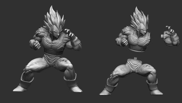 Vegeta - Dragon Ball Z 3D Model Ready to Print