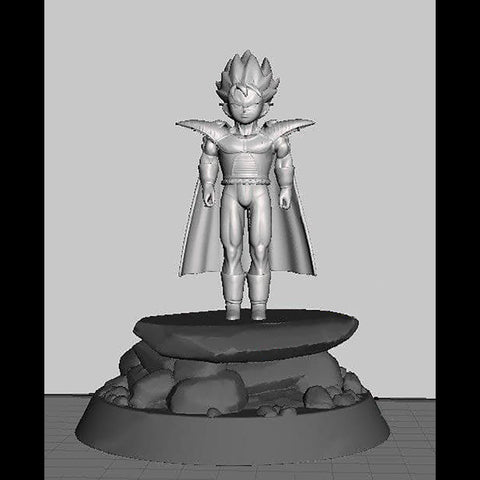 Vegeta Jr Statue 3D Model Ready to Print