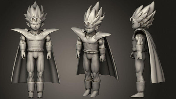 Vegeta Jr Statue 3D Model Ready to Print