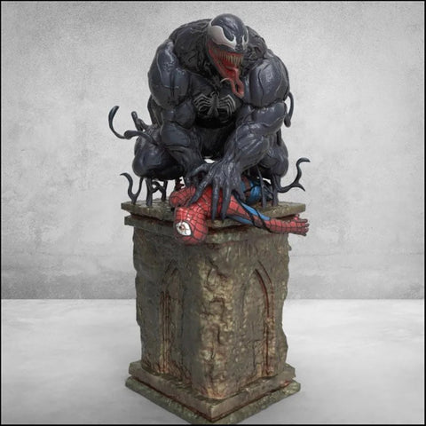 Venom vs Spiderman 3D Model Ready to Print