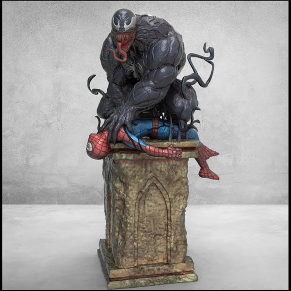 Venom vs Spiderman 3D Model Ready to Print