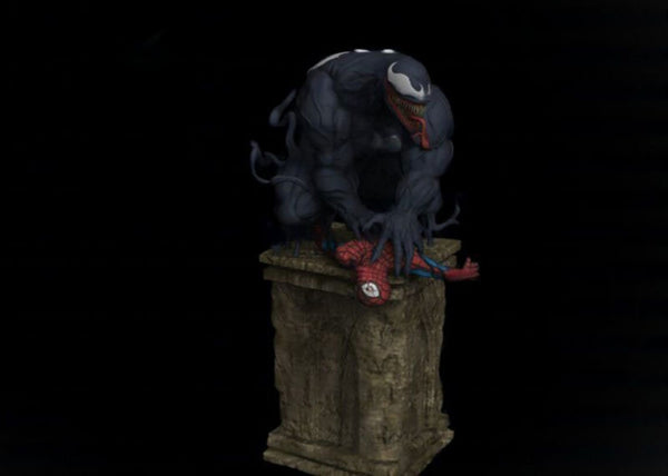 Venom vs Spiderman 3D Model Ready to Print