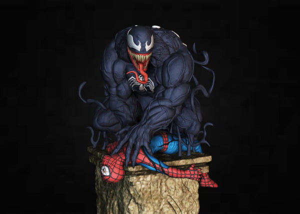 Venom vs Spiderman 3D Model Ready to Print