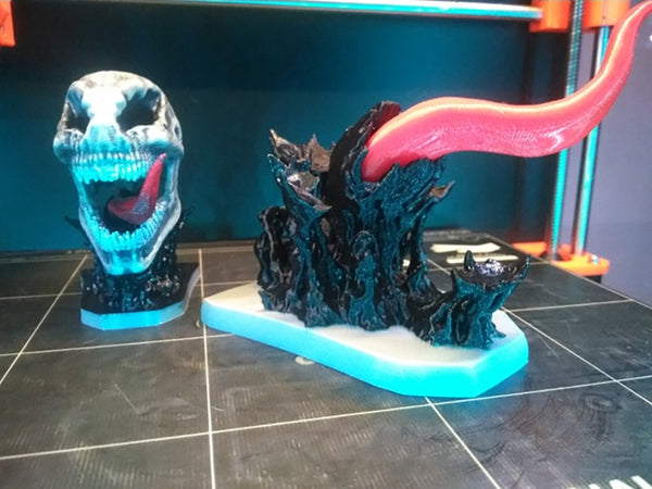 Venom Skull with Base 3D Model Ready to Print