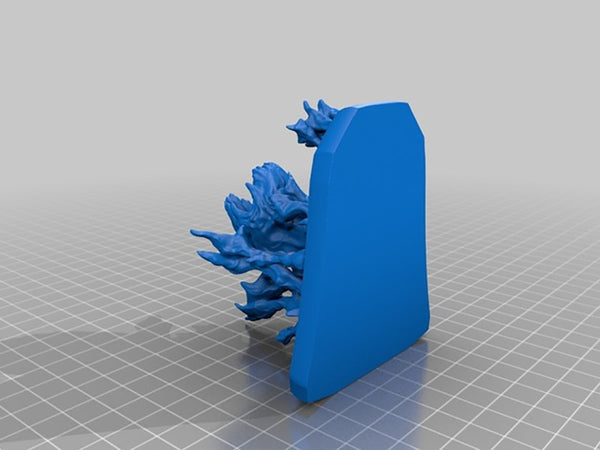 Venom Skull with Base 3D Model Ready to Print