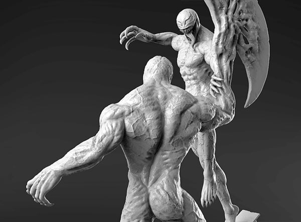 Venom vs Riot Symbiote 3D Model Ready to Print