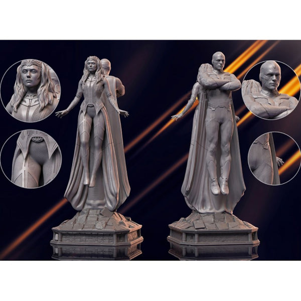 Wanda and Vision 3D Model Ready to Print