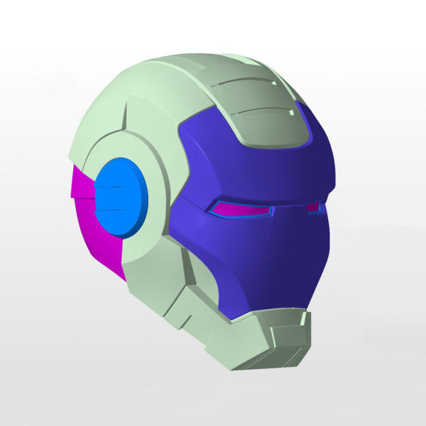 War Machine MK1 Helmet Iron Man Mark 1 3D Model Ready to Print