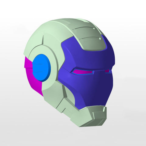 War Machine MK1 Helmet Iron Man Mark 1 3D Model Ready to Print