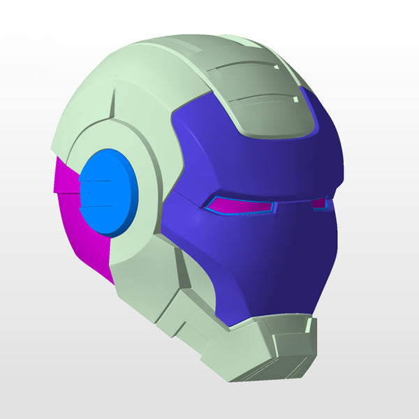 War Machine MK1 Helmet Iron Man Mark 1 3D Model Ready to Print