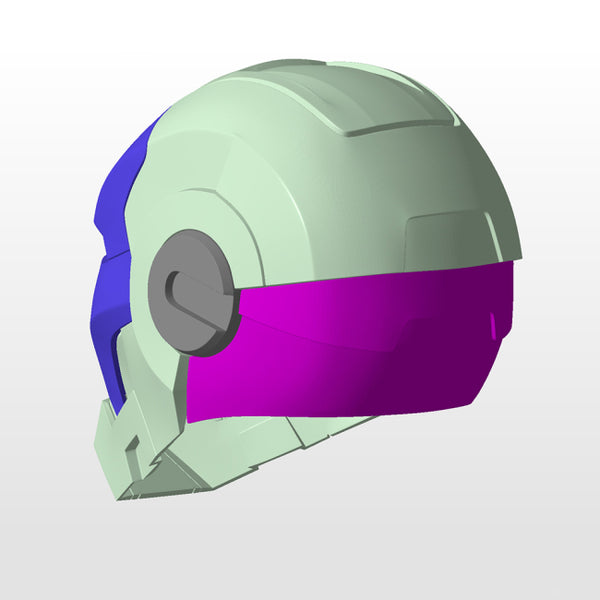 War Machine MK1 Helmet Iron Man Mark 1 3D Model Ready to Print