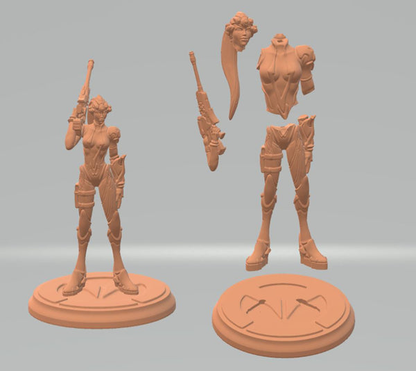 Widowmaker Overwatch Figures STL Ready to Print