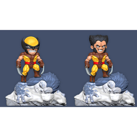 Wolverine vs Wendigo Chibi 3D Model Ready to Print