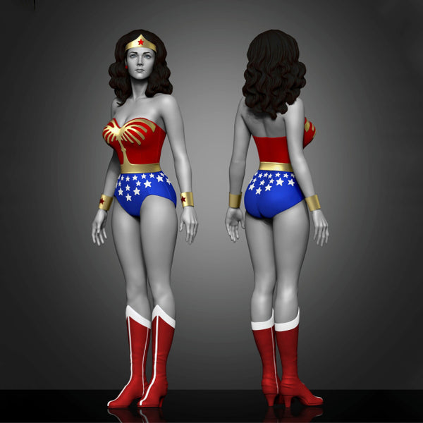 Wonder Woman 80s 3D Model Ready to Print