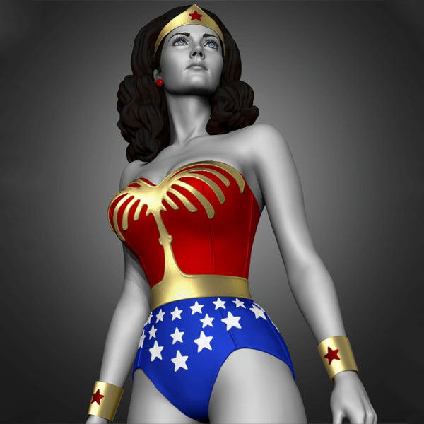 Wonder Woman 80s 3D Model Ready to Print