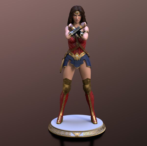 Wonder Woman DC 3D Model Ready to Print