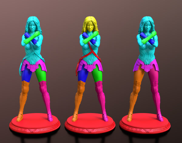 Wonder Woman DC 3D Model Ready to Print