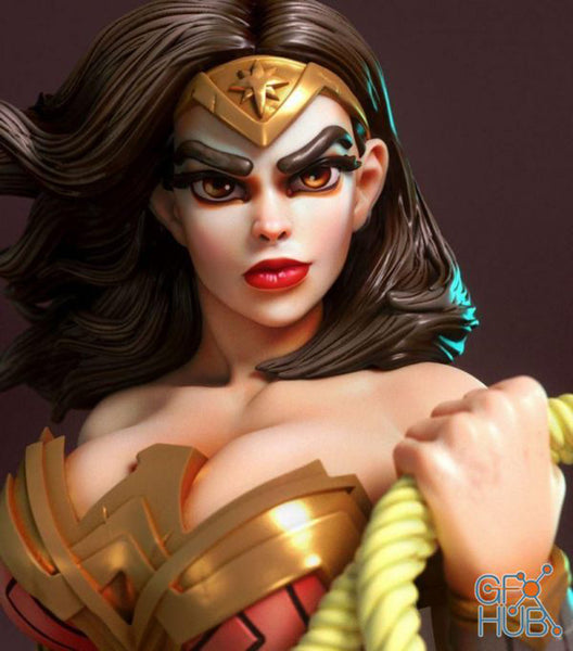 Wonder Woman DC Comic 3D Model Ready to Print