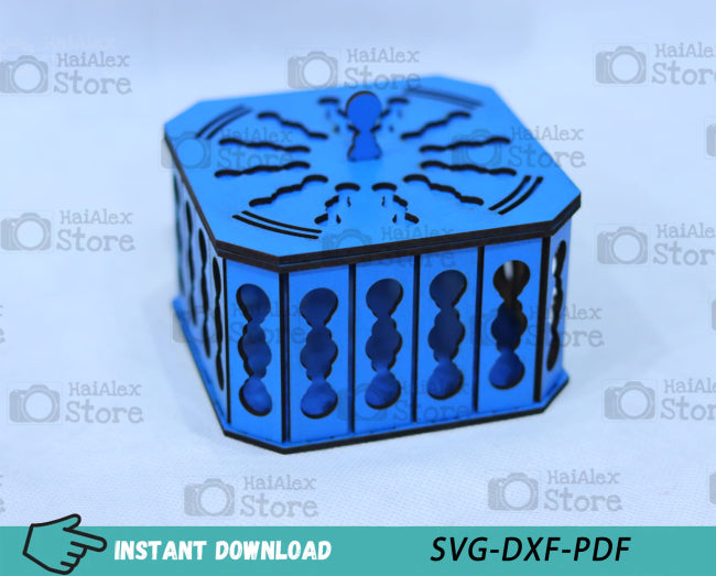 Wood Small Gift Box MDF 3mm Laser Cut Files
