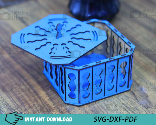 Wood Small Gift Box MDF 3mm Laser Cut Files