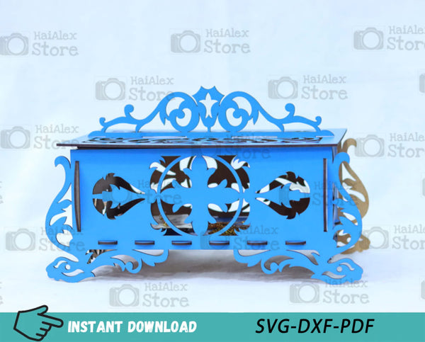 Wooden Jewellery Box MDF 3mm Laser Cut Files