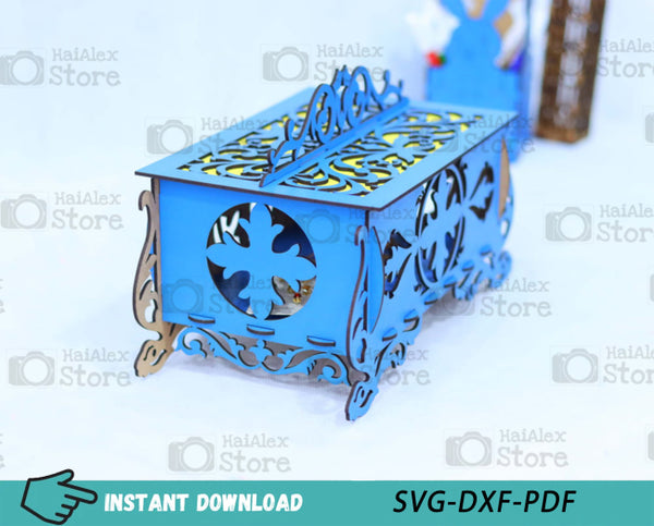 Wooden Jewellery Box MDF 3mm Laser Cut Files