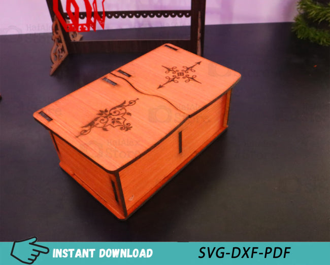 Wooden Jewelry Box 4mm Laser Cut Files