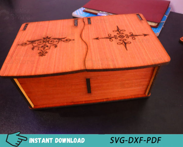 Wooden Jewelry Box 4mm Laser Cut Files