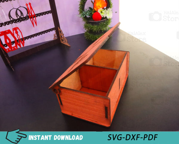 Wooden Jewelry Box 4mm Laser Cut Files