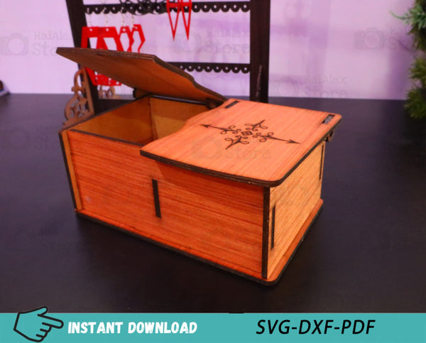 Wooden Jewelry Box 4mm Laser Cut Files