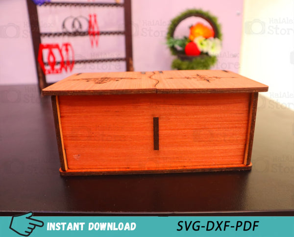 Wooden Jewelry Box 4mm Laser Cut Files