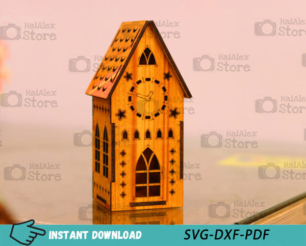 Wooden Miniature House MDF 3mm Laser Cut Files