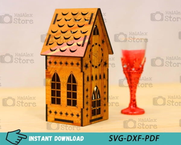 Wooden Miniature House MDF 3mm Laser Cut Files