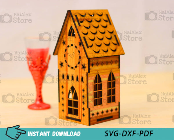 Wooden Miniature House MDF 3mm Laser Cut Files