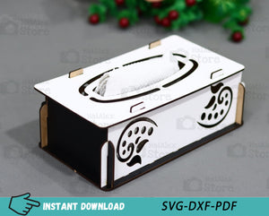 Wooden Tissue Box 3mm Laser Cut Files