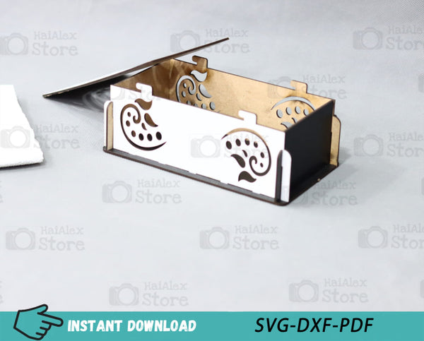 Wooden Tissue Box 3mm Laser Cut Files